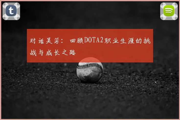 对话吴芳:回顾DOTA2职业生涯的挑战与成长之路