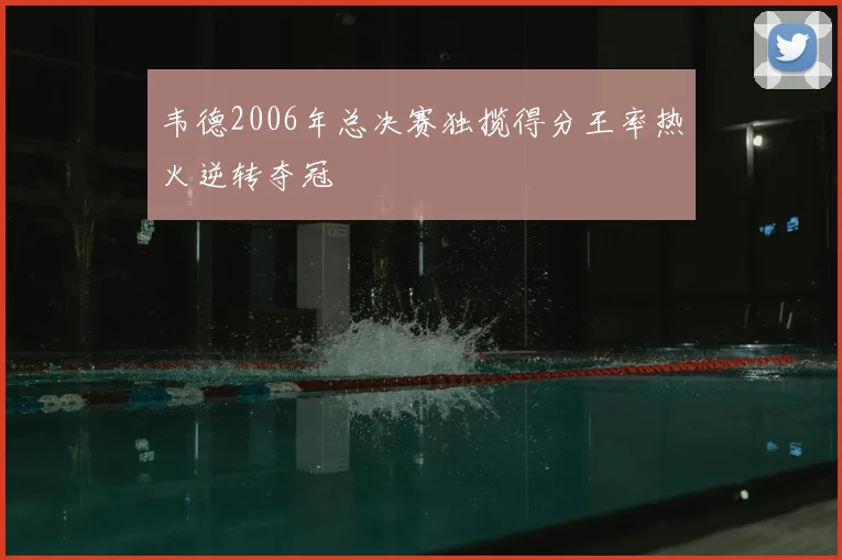 韦德2006年总决赛独揽得分王率热火逆转夺冠